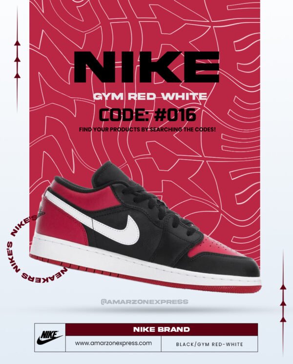 Nike-Black-Gym-Red-white-Shoes